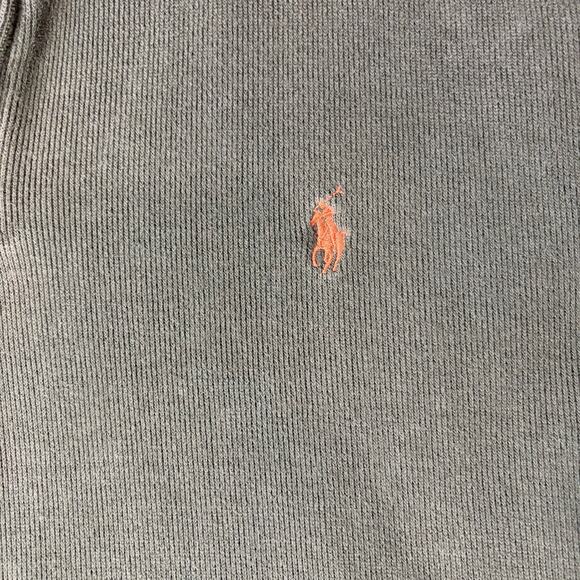 VTG Polo Ralph Lauren Men’s 1/4 Zip Pullover Sweater XL Brown Classic Logo Y2K - Picture 5 of 8